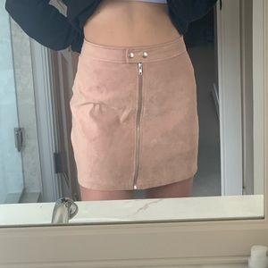 Kendall+Kylie mauve suede skirt!!